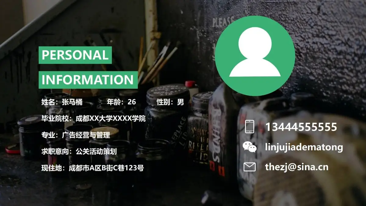 个性创意求职简历PPT模板 - 第2页