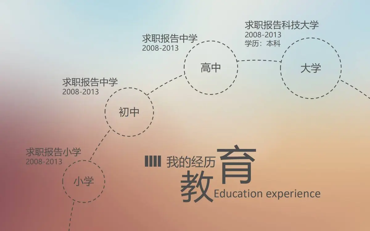 简约大气求职简历PPT模板 - 第14页