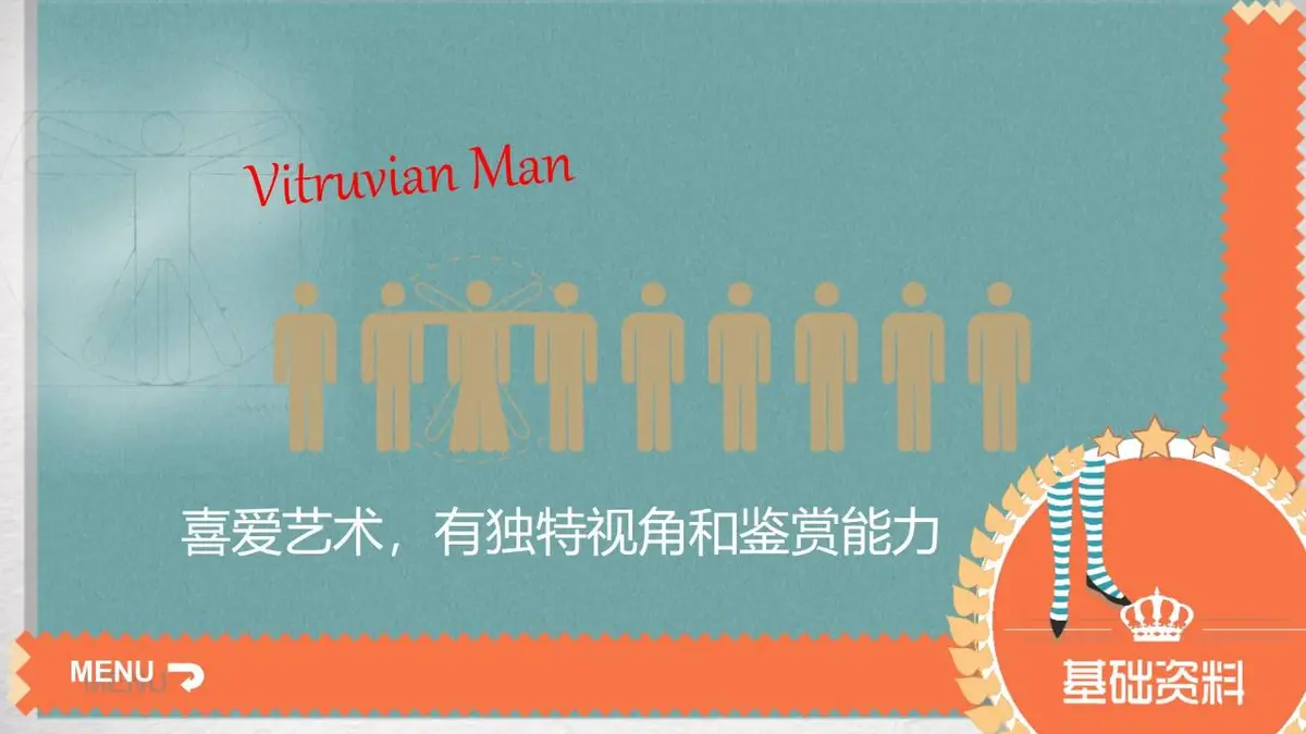 创意复古个人简历PPT模板 - 第9页