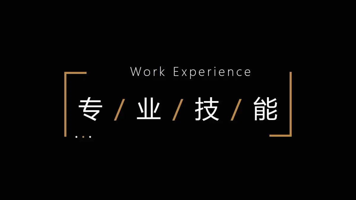 黑金风个人简历PPT模板 - 第11页