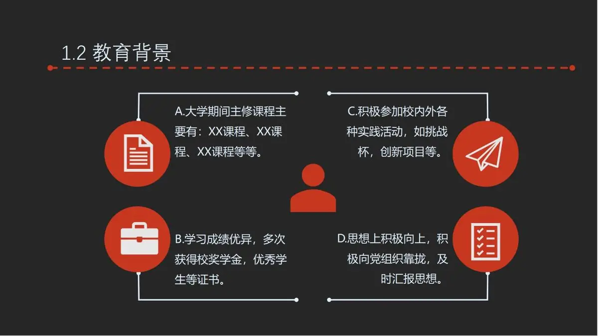 IOS风求职简历通用PPT模板 - 第5页