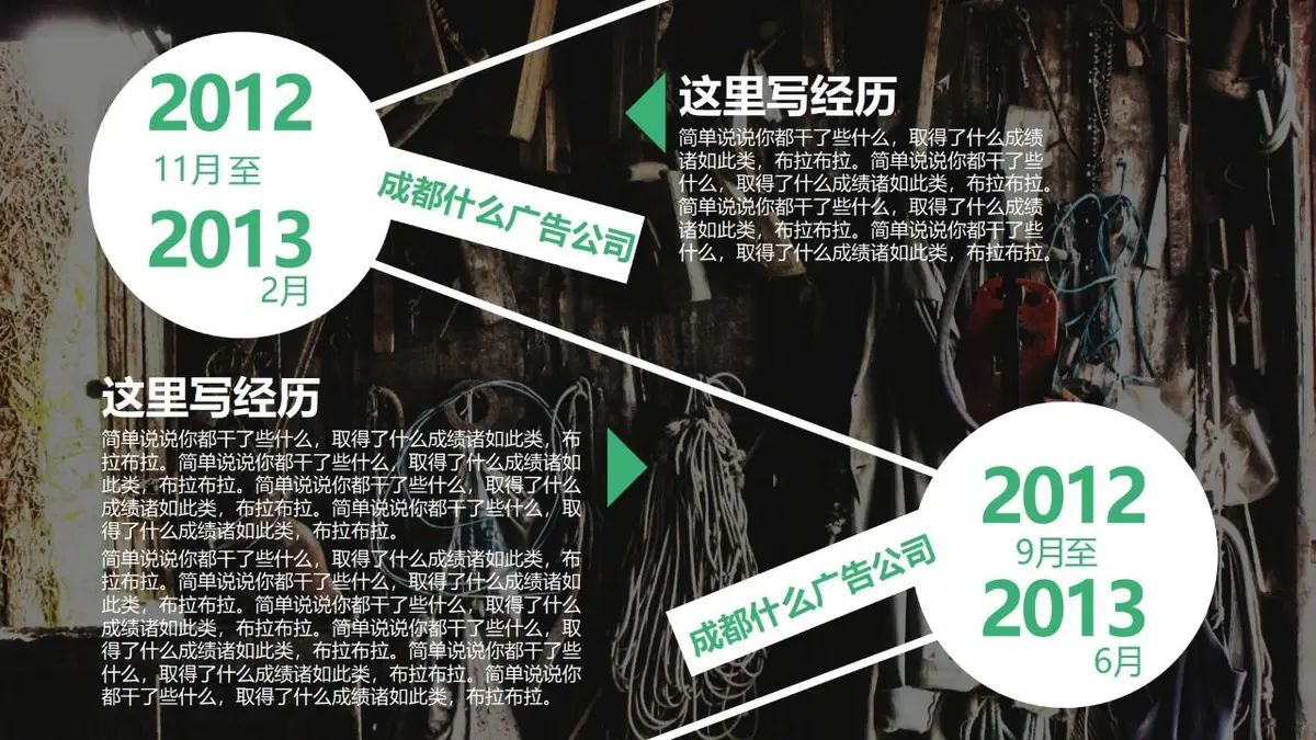 个性创意求职简历PPT模板 - 第5页