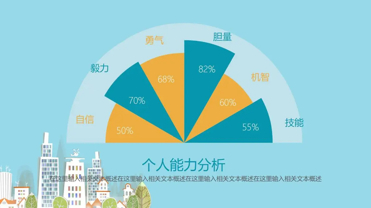 清新城市求职简历PPT模板 - 第19页
