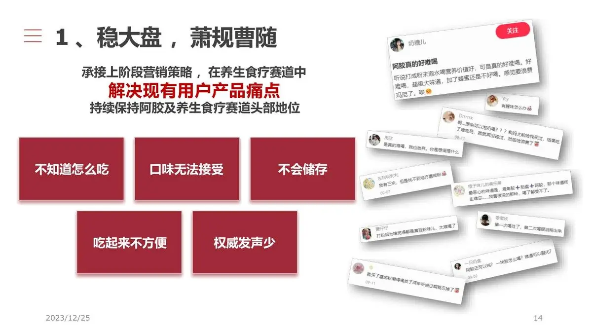 东阿阿胶小红书内容投放营销方案PPT模板 - 第14页