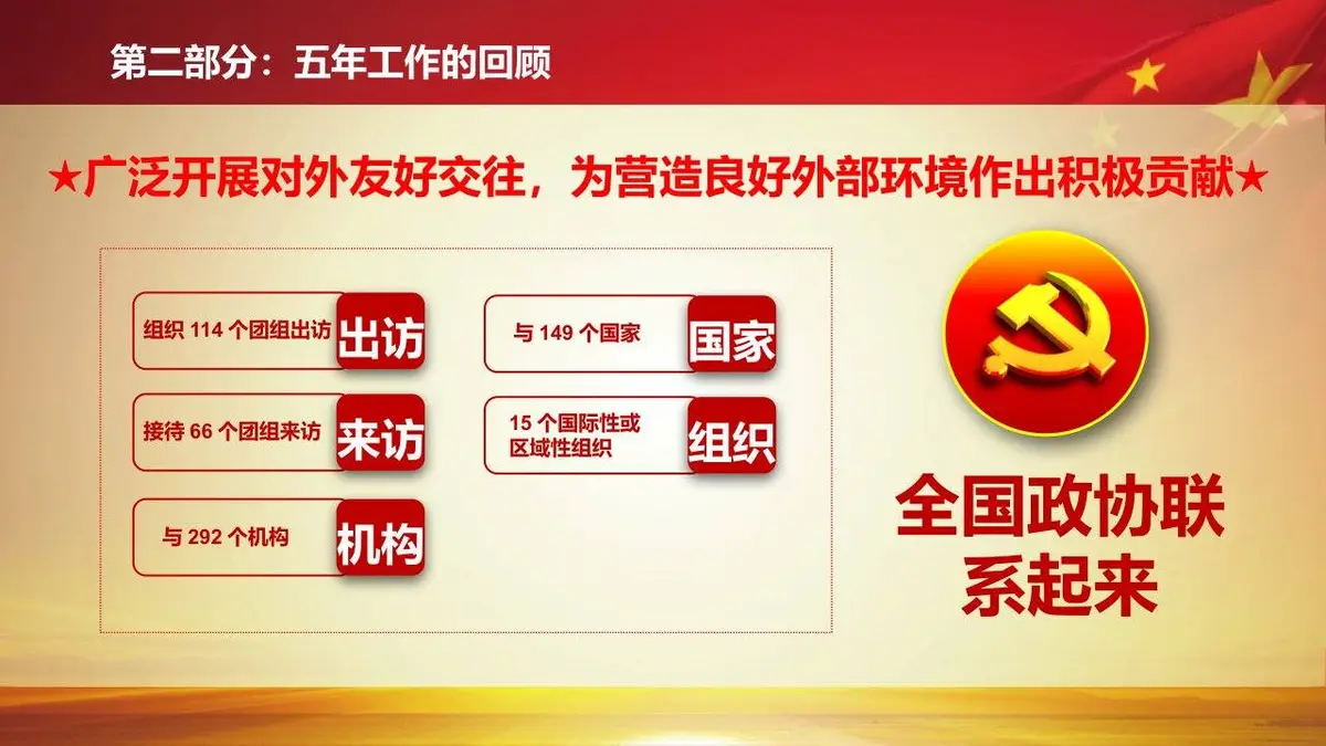 聚焦两会全国政协十三届一次会议精讲解读党建党政PPT模板 - 第26页