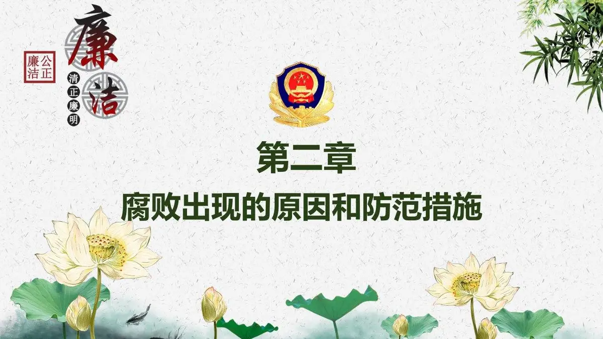 廉政为民清正廉洁党政党风廉政建设主题汇报PPT模板 - 第10页