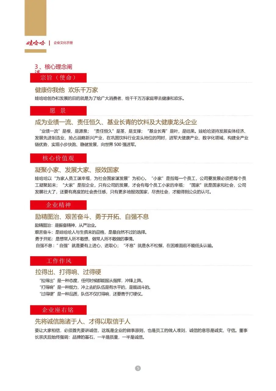 娃哈哈集团企业文化手册企业员工内部文化宣传规范指引DOC模板 - 第7页