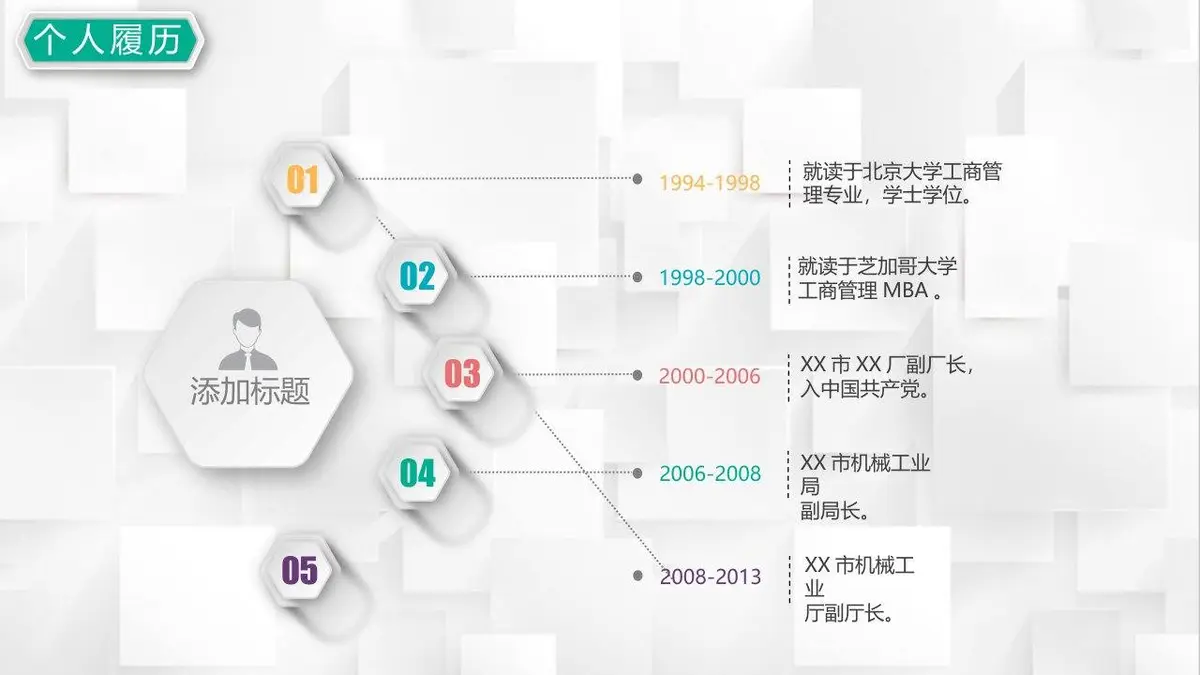 个性竞聘个人求职简历PPT模板 - 第5页