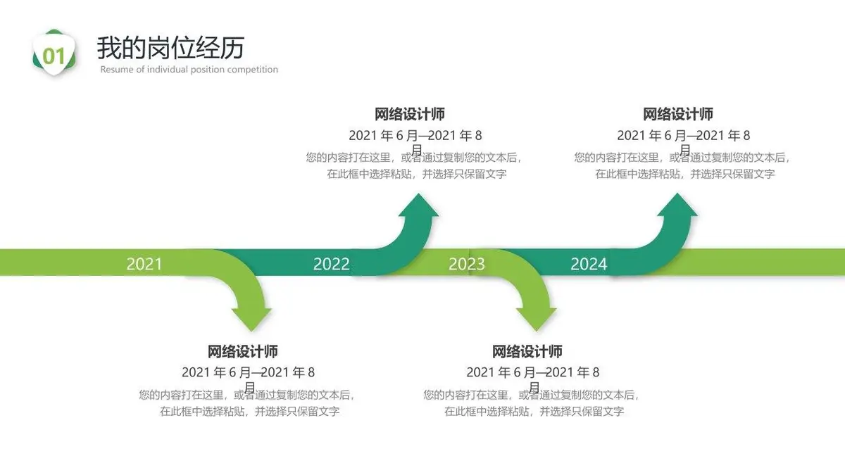 简约个人岗位竞聘简历PPT - 第7页