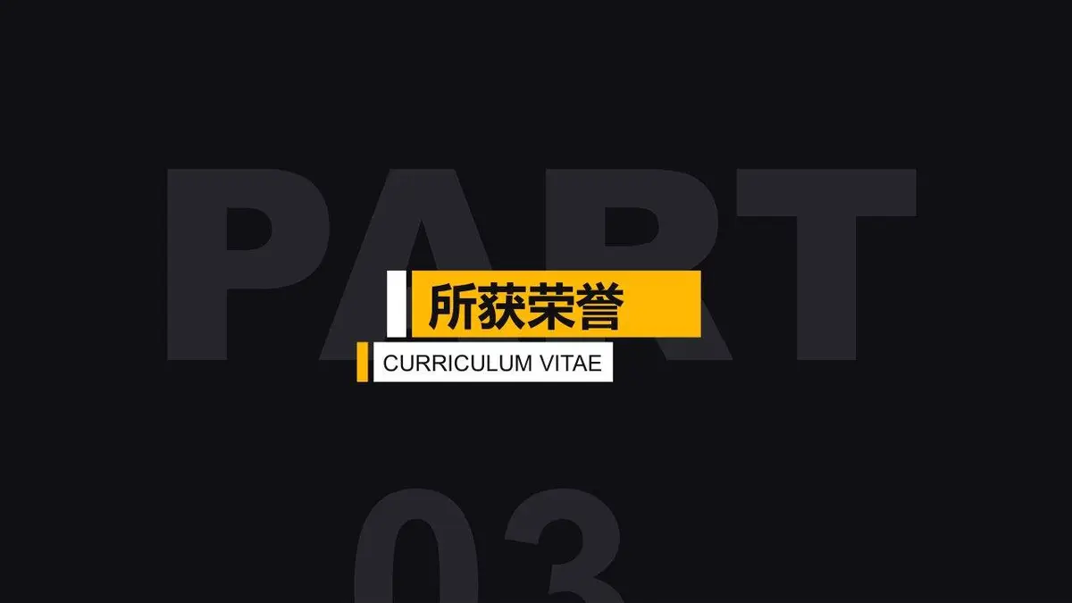 黑黄撞色个人简历PPT模板 - 第15页