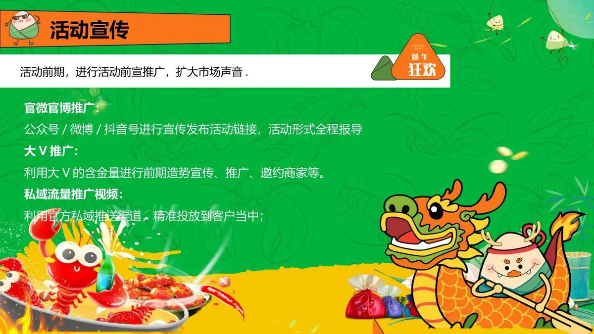 粽情端午田野盛虾端午节主题游园会龙虾啤酒节活动策划方案PPT模板 - 第13页