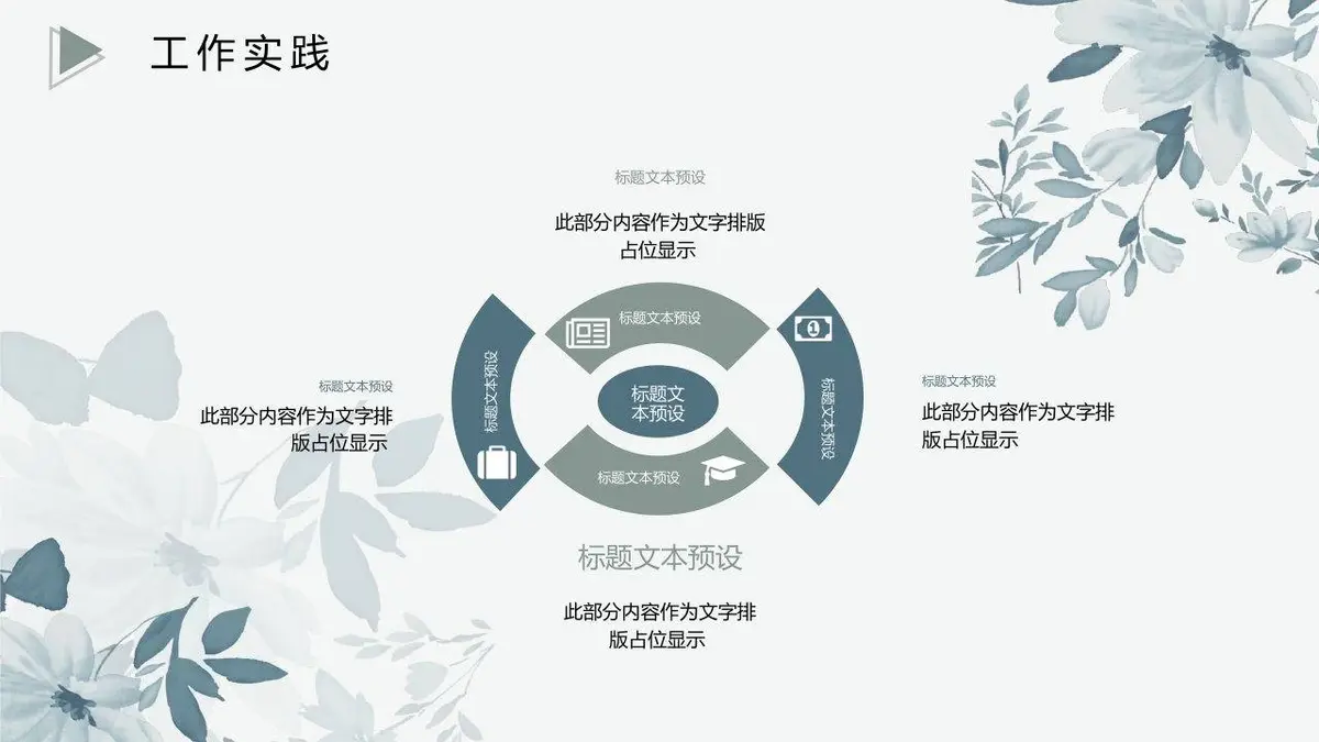 清新花卉个人简历PPT模板 - 第21页