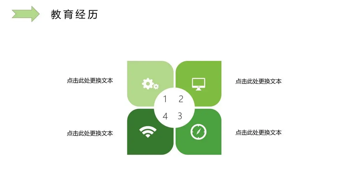 简约花卉个人简历PPT模板 - 第12页