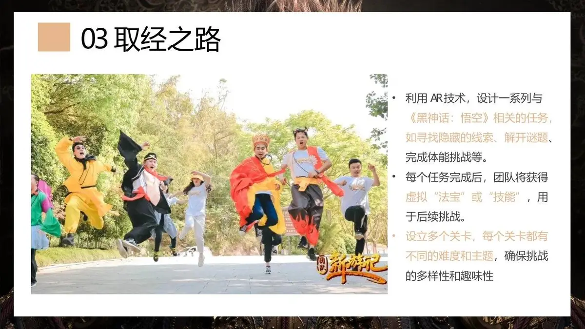 黑神话悟空西游记主题高科技团建活动策划方案PPT模板 - 第22页
