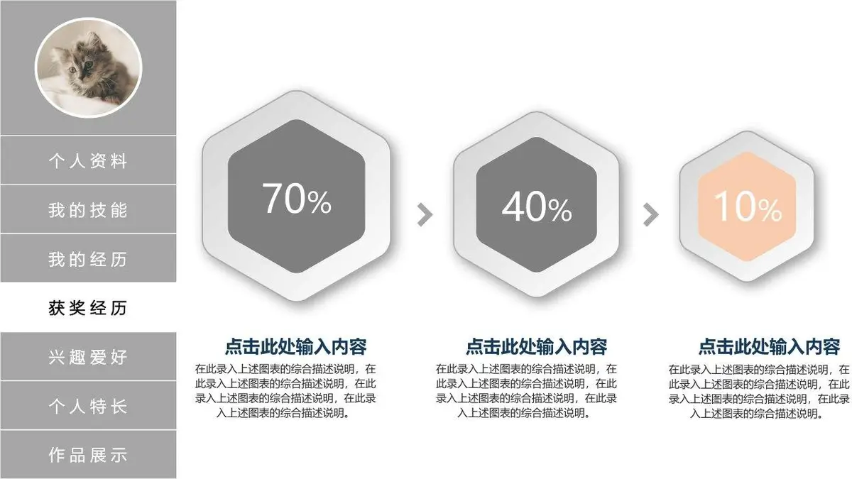 简约商务个人简历PPT模板 - 第5页