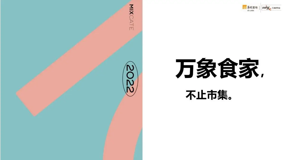 万象食家不止市集商业营销活动策划PPT模板 - 第1页