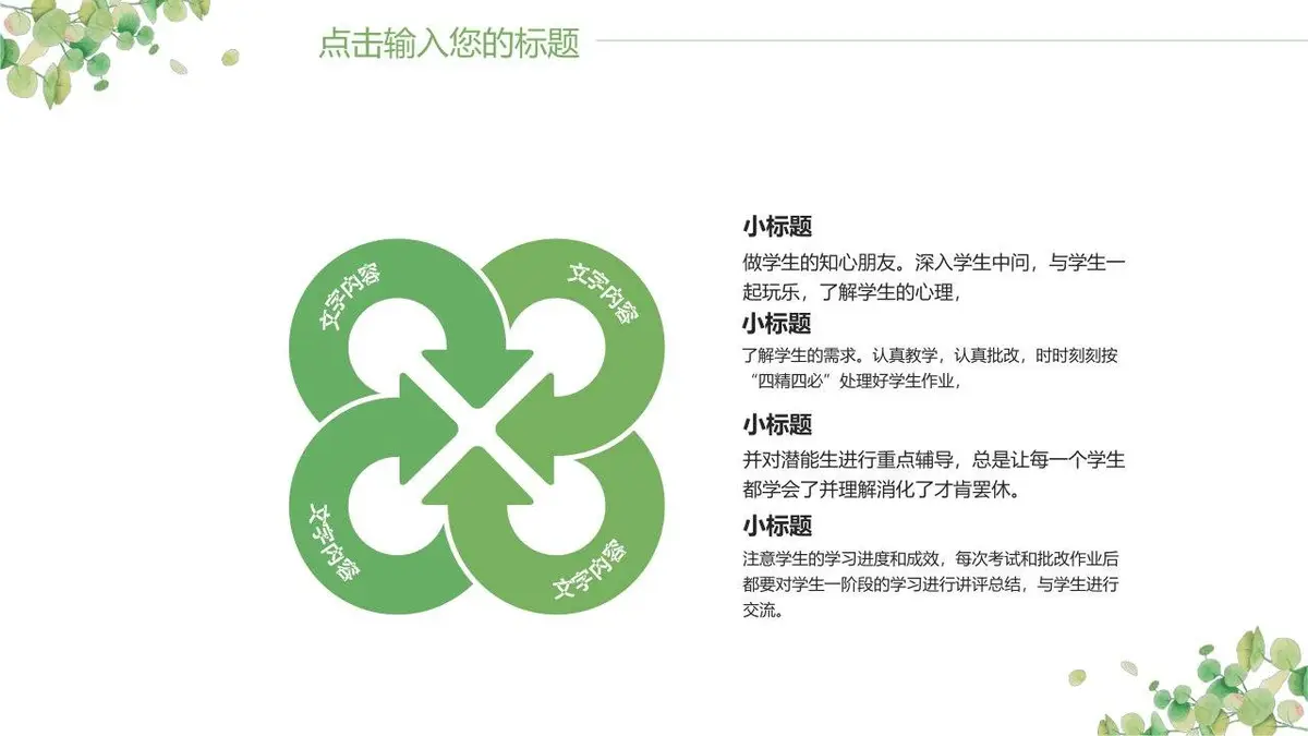 小清新自我介绍PPT模板 - 第15页