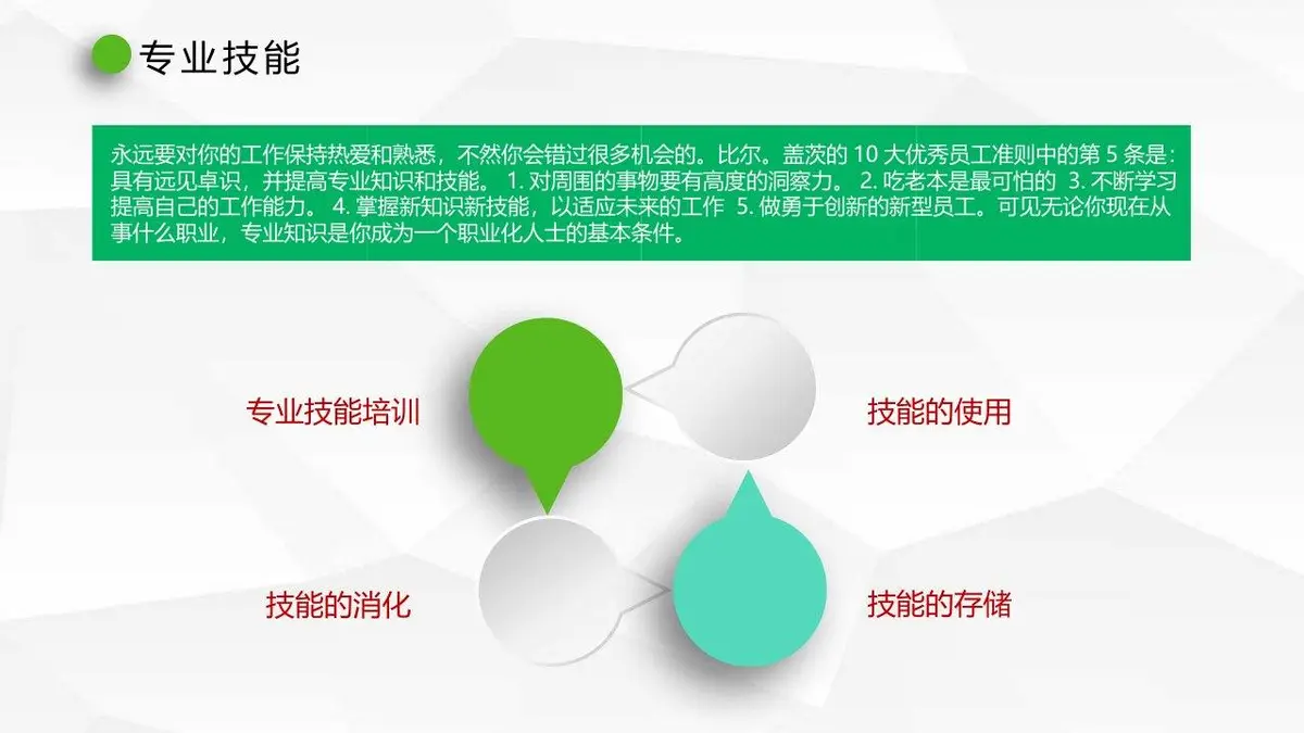 微立体个人简历求职PPT模板 - 第18页
