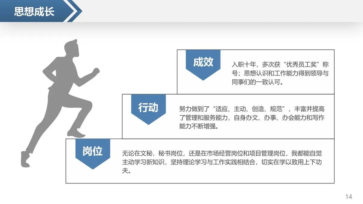 岗位竞聘个人简历PPT模板 - 第14页