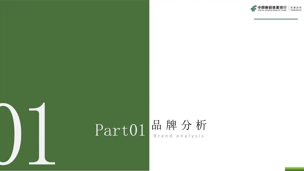 邮储银行品牌策划全案PPT模板 适用于金融机构品牌推广规划演示 - 第3页