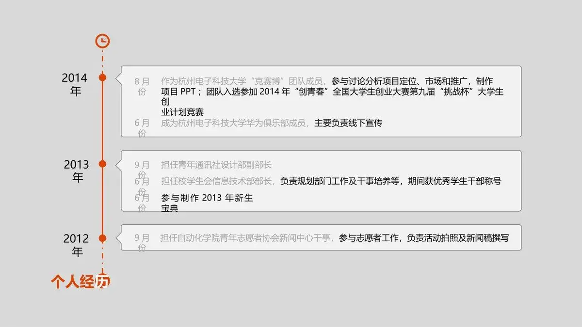 简约大气公路背景个人求职简历PPT模板 - 第6页