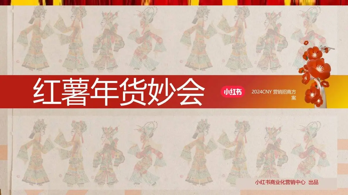 红薯年货妙会2024CNY营销招商活动策划方案PPT模板 - 第1页
