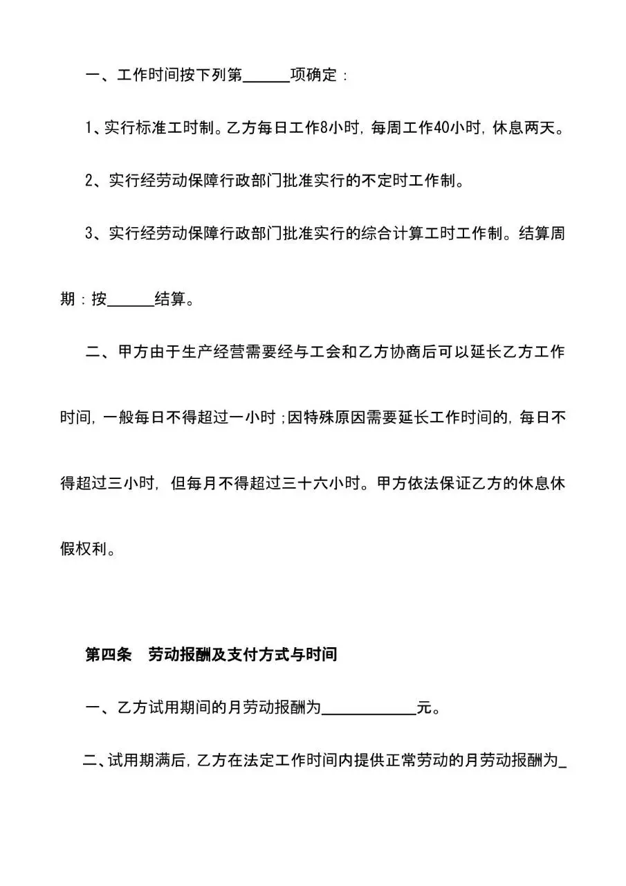劳务派遣劳动合同标准正式文书模板 - 第3页