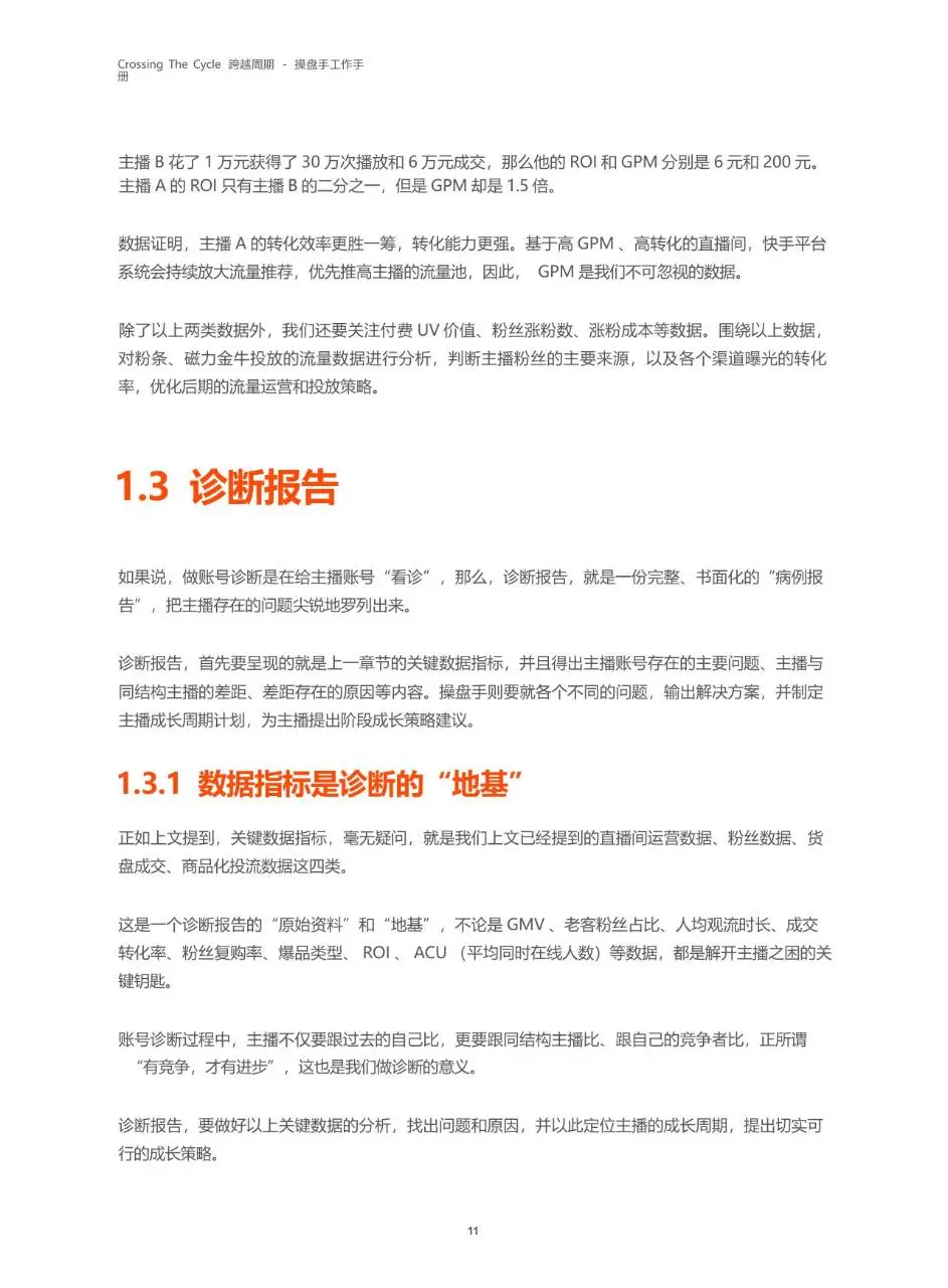 跨越周期操盘手工作手册快手电商服务商运营指导文档模板 - 第12页