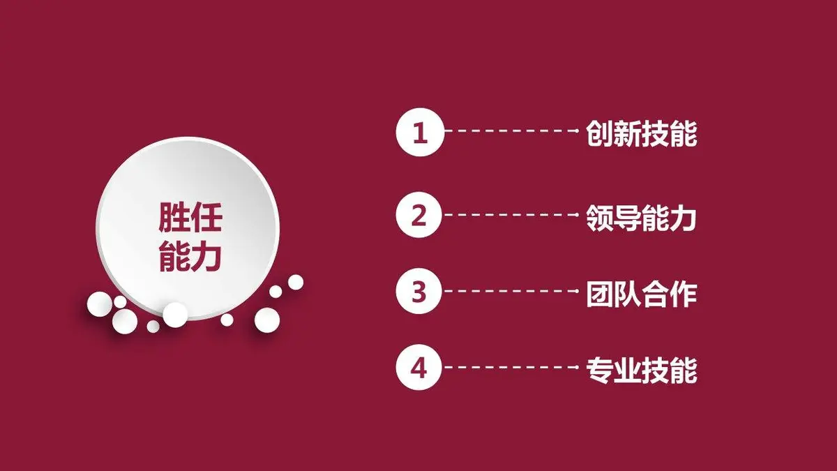 个人简历求职竞聘PPT模板 - 第12页