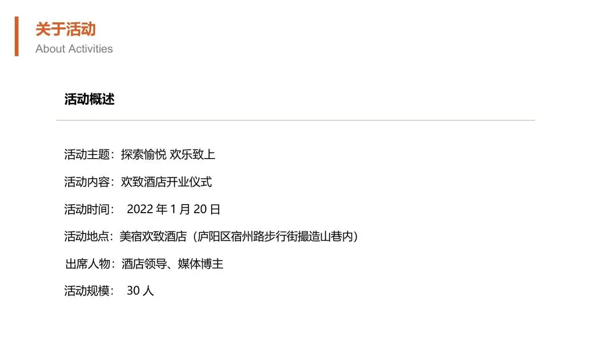 2022美宿欢致酒店开业执行方案PPT模板 - 第3页
