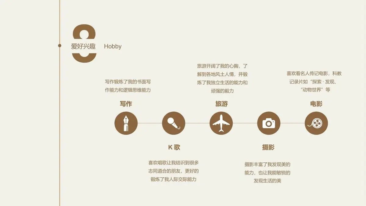 简约竞聘求职简历PPT模板 - 第10页