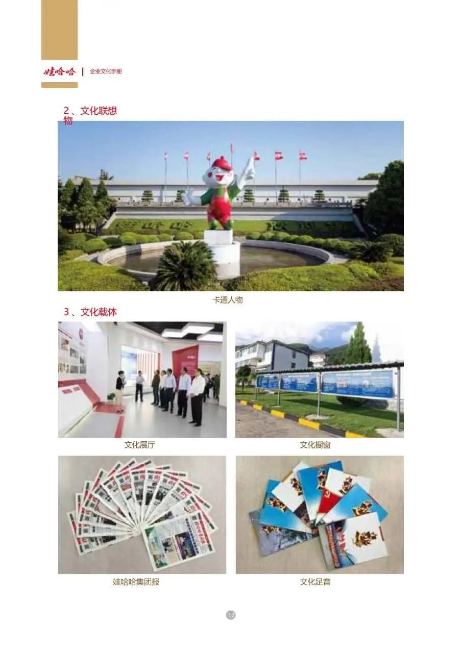 娃哈哈集团企业文化手册企业员工内部文化宣传规范指引DOC模板 - 第19页
