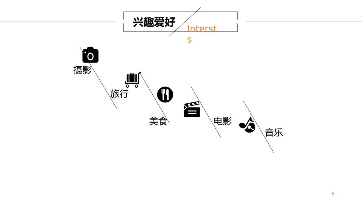 简约个人简历求职竞聘PPT模板 - 第6页