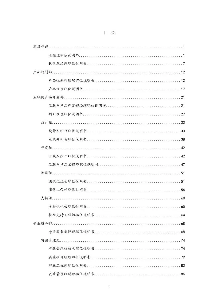 企业通用职位说明书Word文档模板 - 第2页