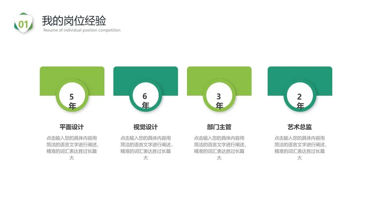 简约个人岗位竞聘简历PPT - 第5页