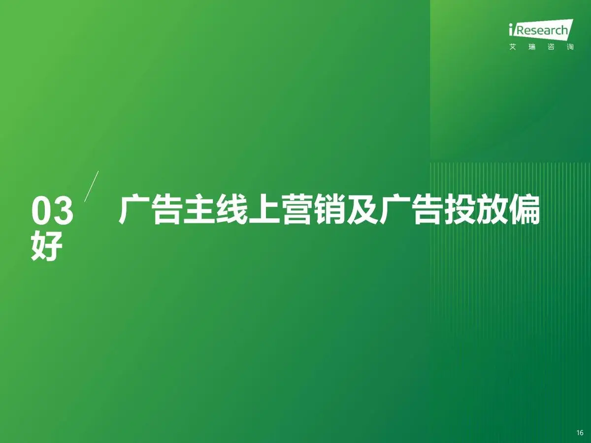 2023年中国网络广告市场研究 垂直行业广告主投放调查分析PPT模板 - 第16页