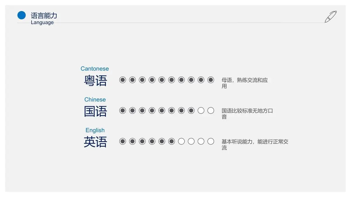 简约商务个人简历PPT模板 - 第7页