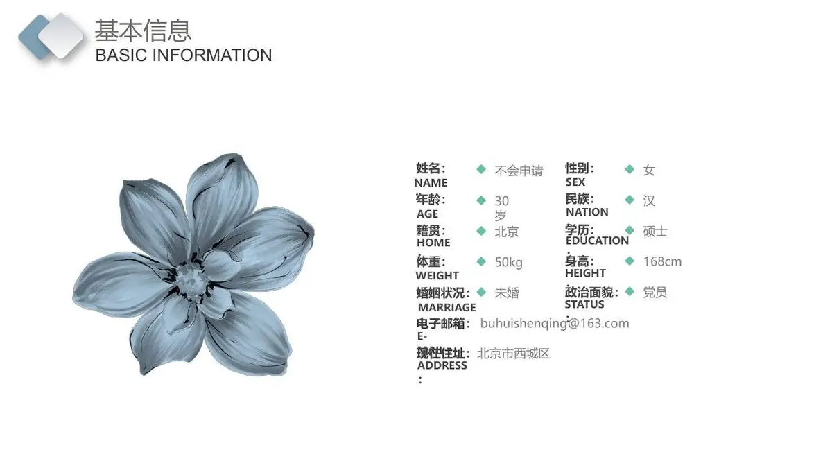 英文自我介绍简历PPT模板 - 第5页