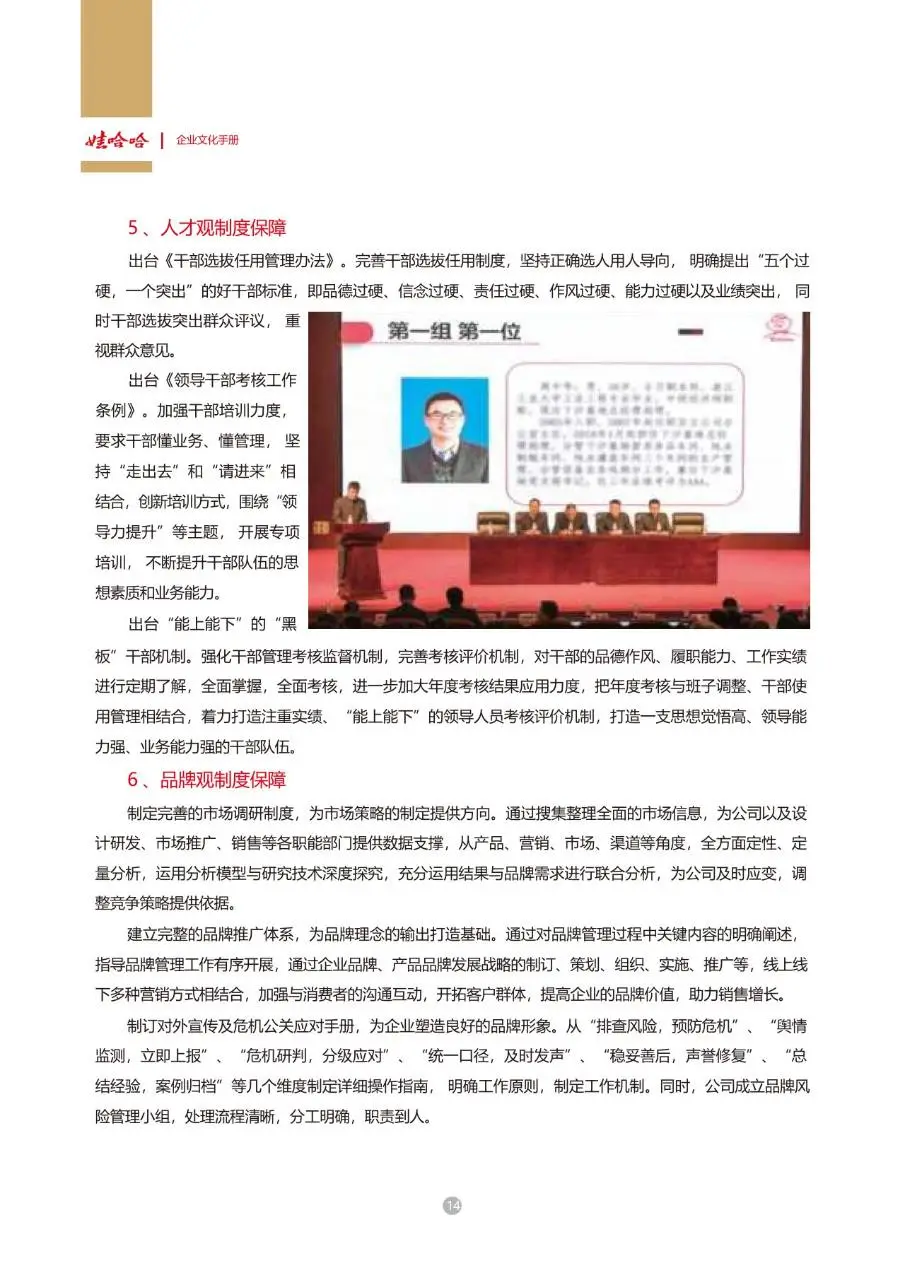 娃哈哈集团企业文化手册企业员工内部文化宣传规范指引DOC模板 - 第16页