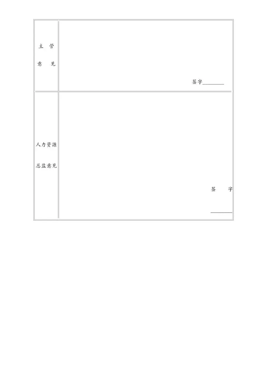 通用公司员工离职辞职申请审批填写使用Word文档模板 - 第2页