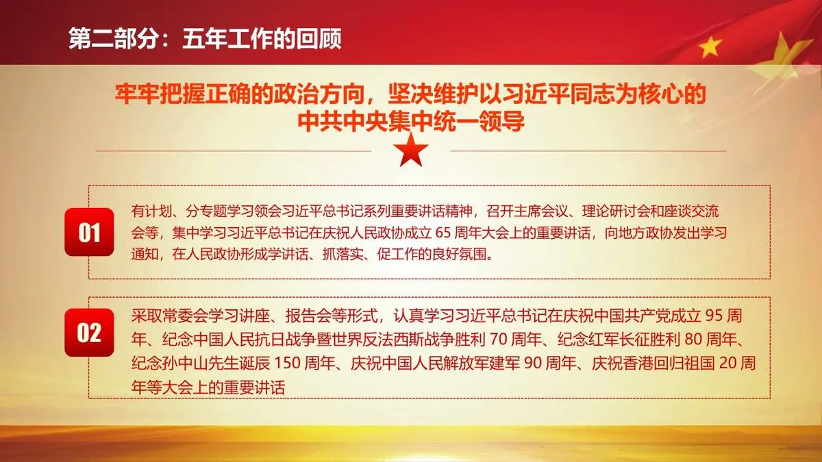 聚焦两会全国政协十三届一次会议精讲解读党建党政PPT模板 - 第15页