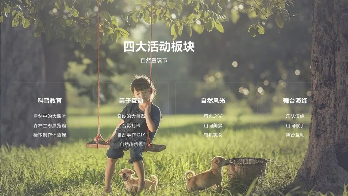 野外自然营山间萤火暑期自然童玩研学营活动策划案PPT模板 - 第9页