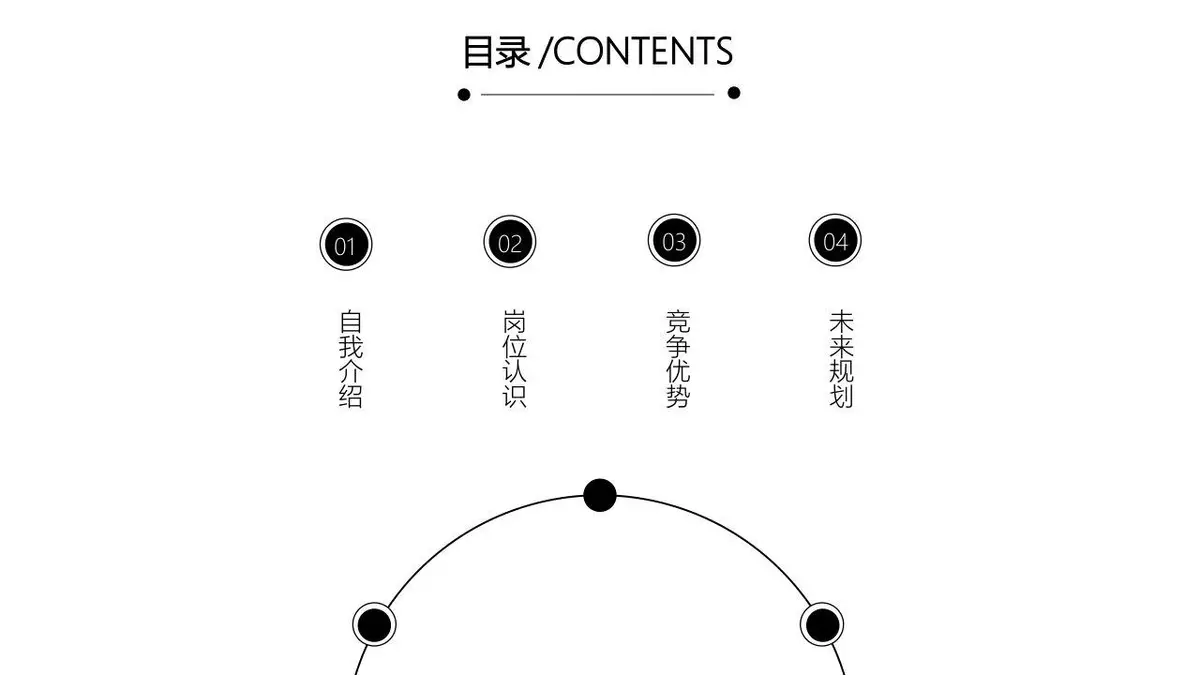 极简主义个人简历PPT模板 - 第2页