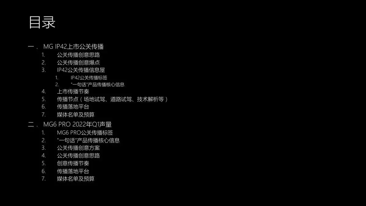 MG汽车日常公共关系传播2022年度品牌策划提案PPT模板 - 第2页