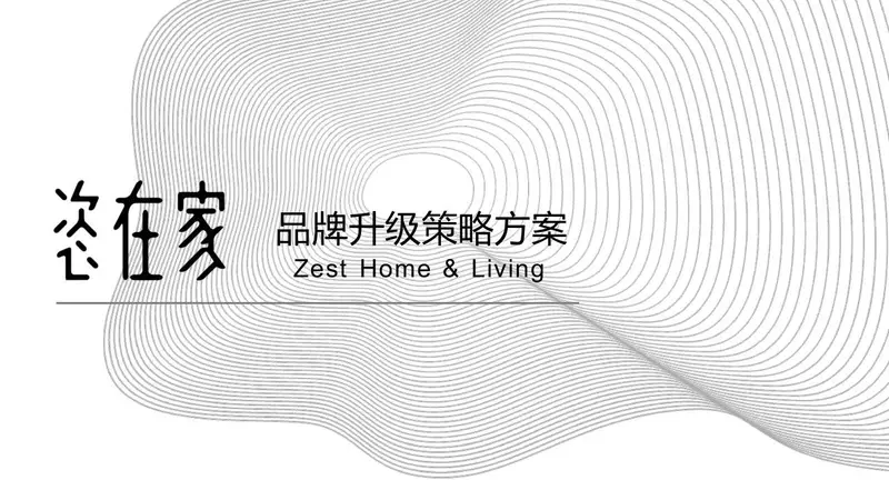 恣在家品牌升级策略方案PPT模板 - 封面预览