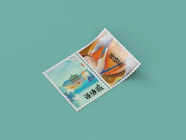 国潮风漫语燕主题邮票文创设计展示PSD素材模板 - 封面预览