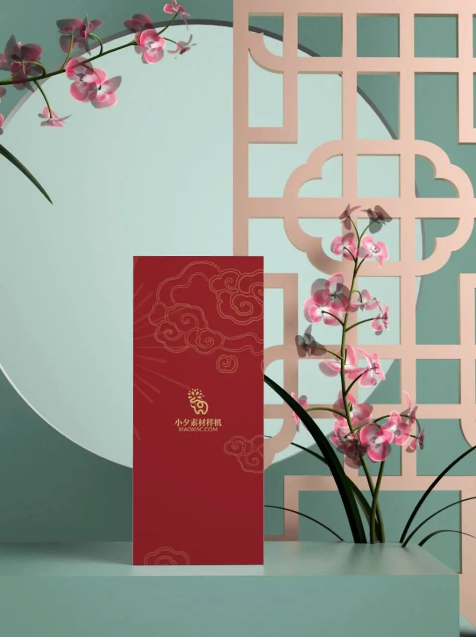 新中式国风红包包装展示PSD设计素材样机 - 第1页