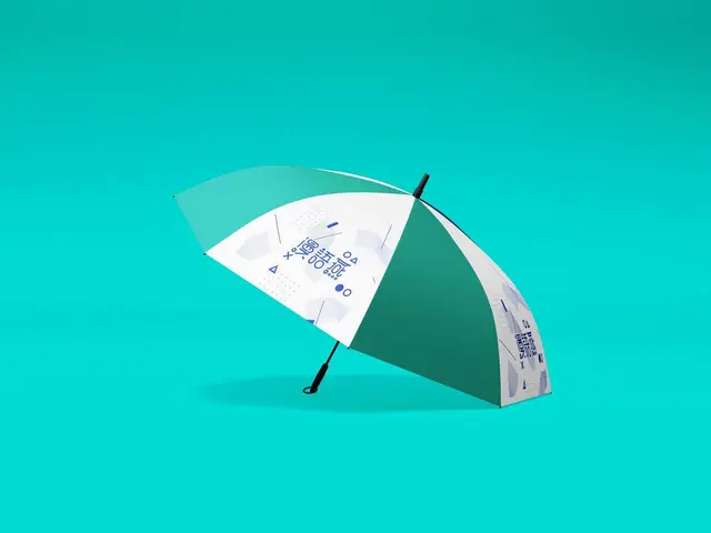 清新简约品牌宣传雨伞图案设计展示PSD素材模板 - 封面预览
