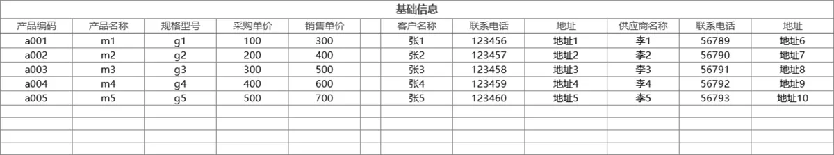 智能查询对账进销存管理系统Excel表格 - 第2页