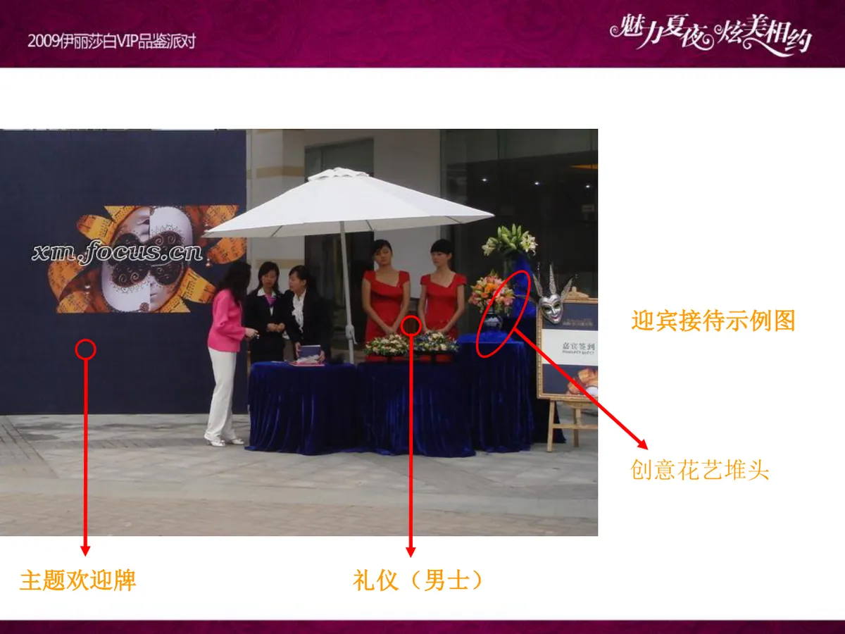 魅力夏夜炫美相约伊丽莎白VIP品鉴派对项目策划案PPT模板 - 第15页